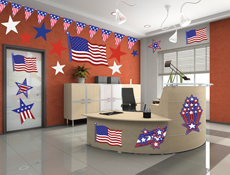 Patriotic Office Decorating Kit