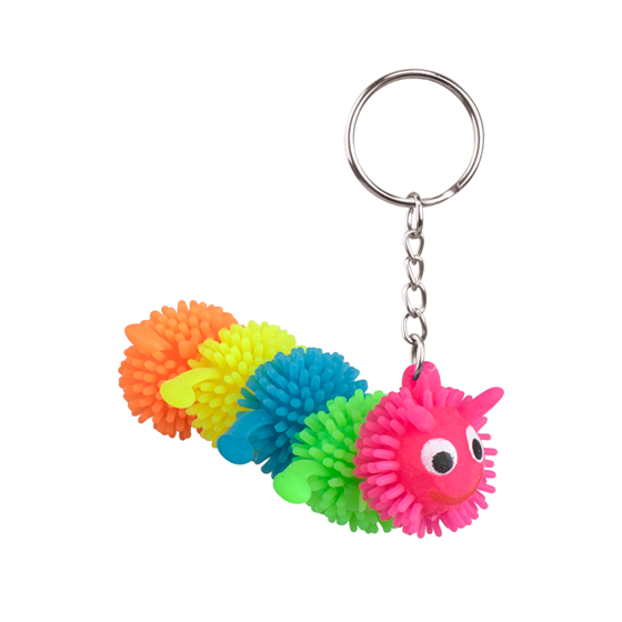 3" Caterpillar Keychain Assortment