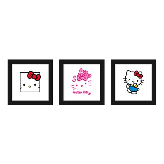 Hello Kitty Wall Art 3-pack