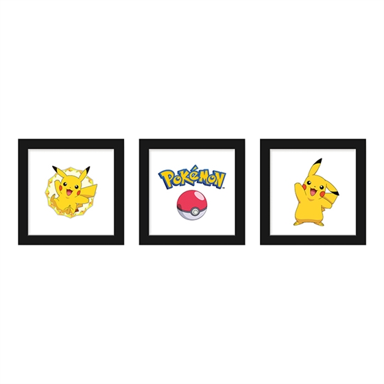 Pokemon Pikachu Wall Art 3-pack