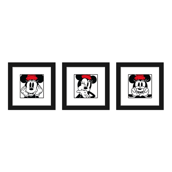 Minnie Mouse Wall Art 3-pack