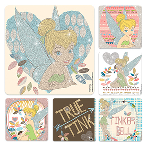 Tinker Bell Glitter Stickers