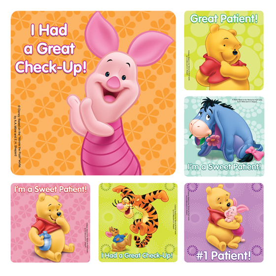 Pooh Patient Sticker