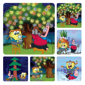 Spongebob Christmas Sticker Roll