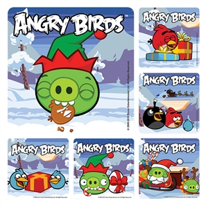 Angry Bird Christmas Sticker Roll