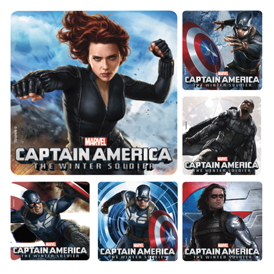 Captain America: Winter Soldier Stickers