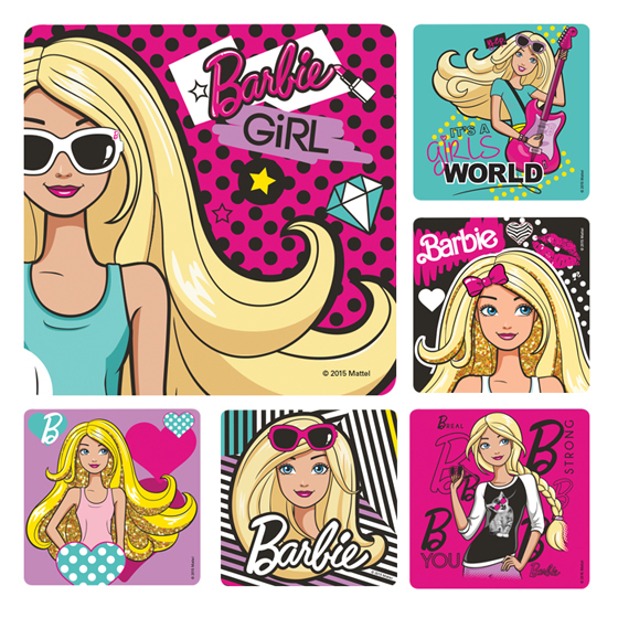 barbie stickers